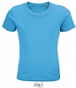 Camiseta Organica Infantil Pioneer Sols - Color Aqua